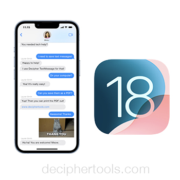 iOS 18 and text messages.