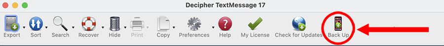 Back up just your text messages so you can save and print iPhone text messages for court. 