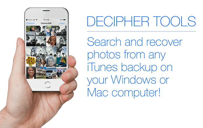 How to recover photos from iTunes backup and extract iPhone photos to computer.