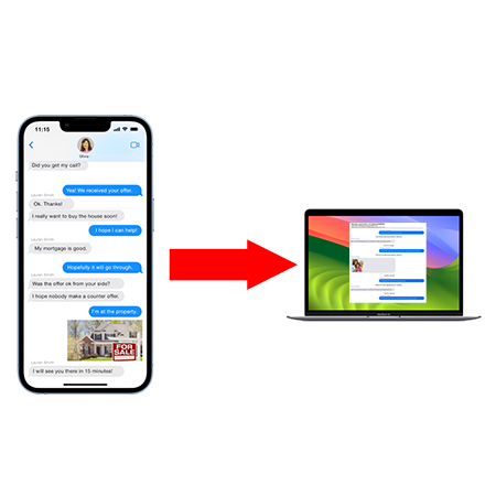 How to save iPhone text messages to computer - Mac or Windows.