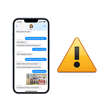 Cautionary things to avoid when saving or printing iPhone text messages.