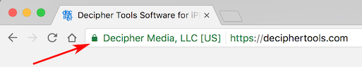 Decipher Tools secure website download